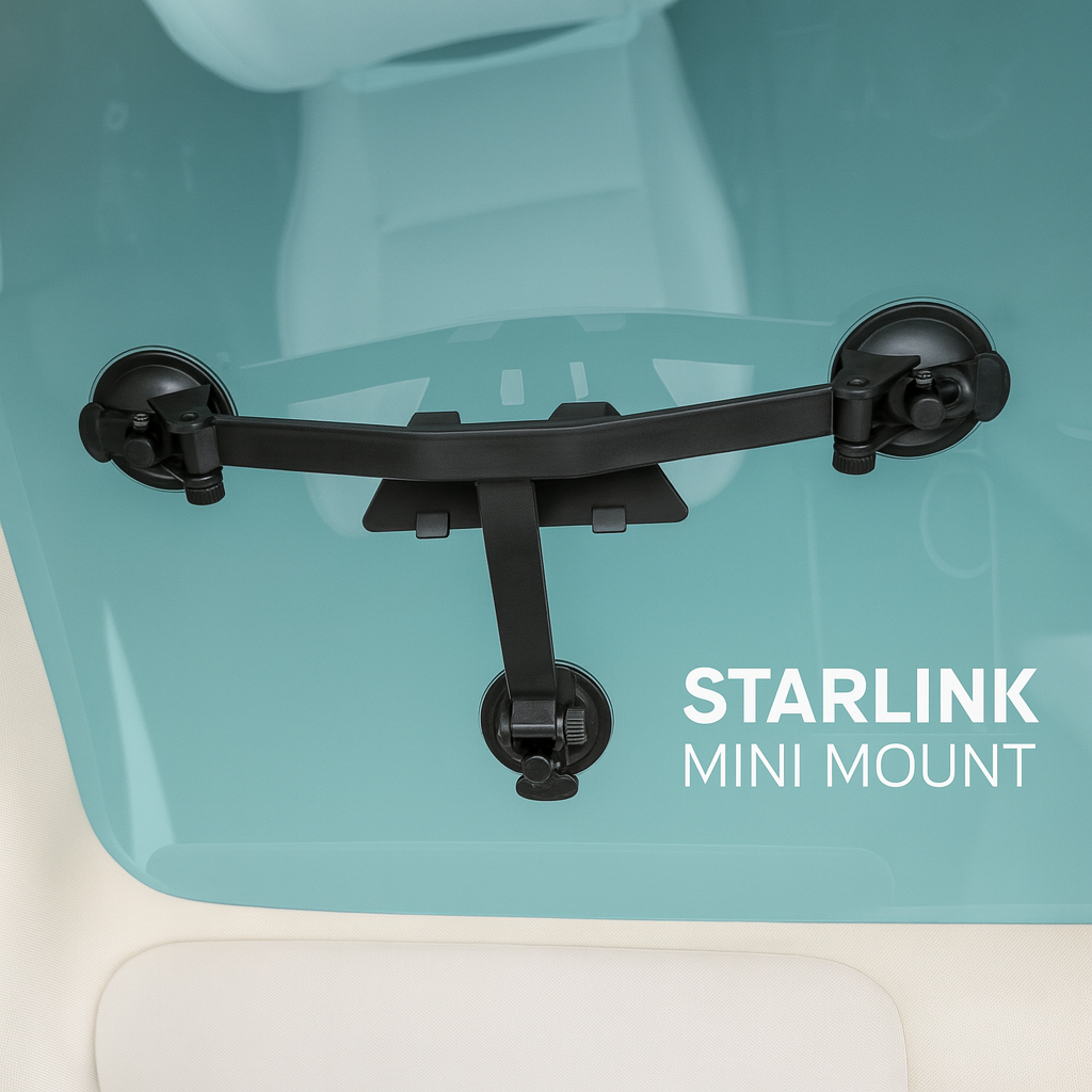 ConTronX Starlink Mini Suction Cup Mount – Portable Starlink Vehicle & Window Mount