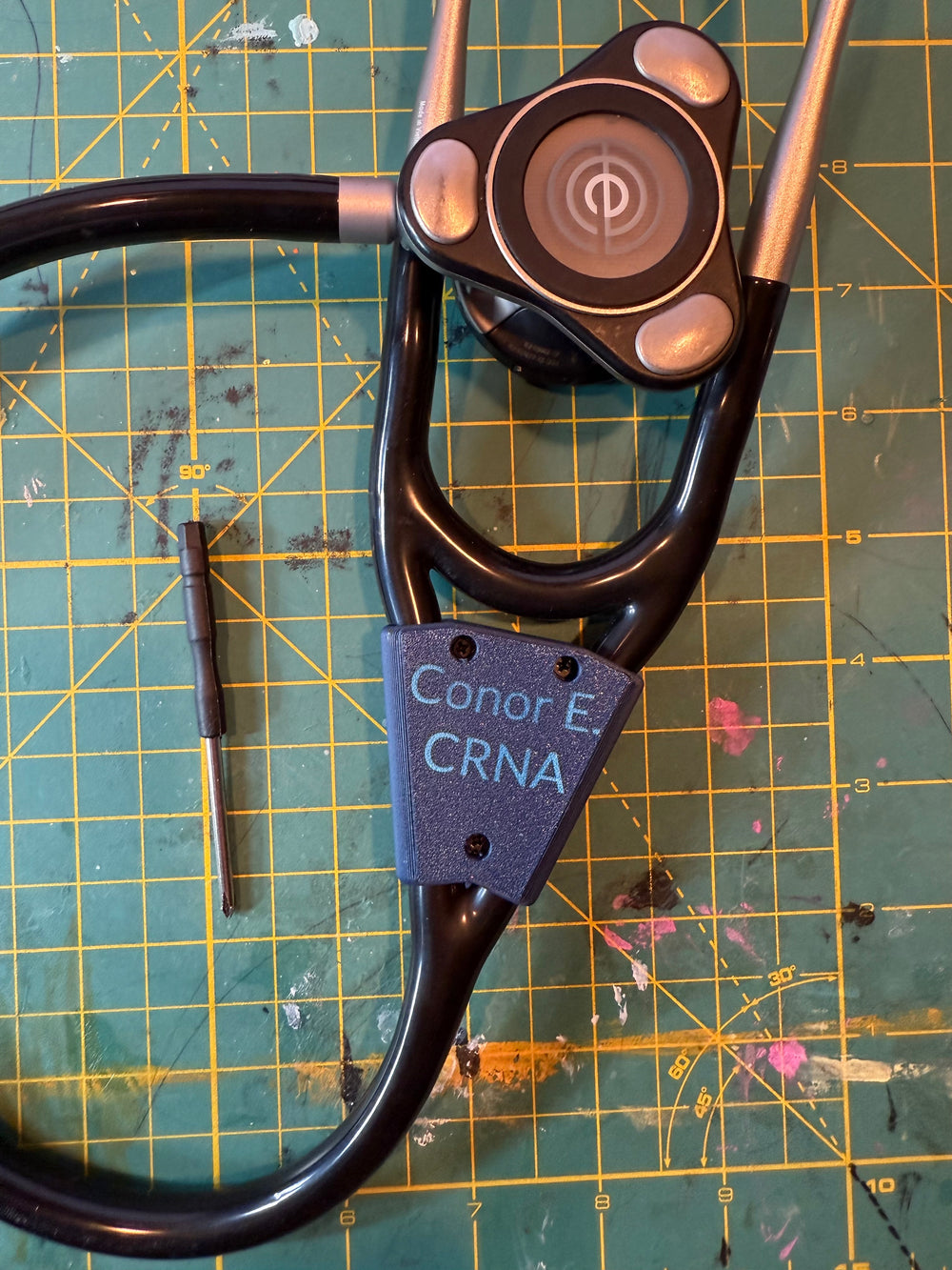 ConTronX AirTag holder for compatible stethoscopes